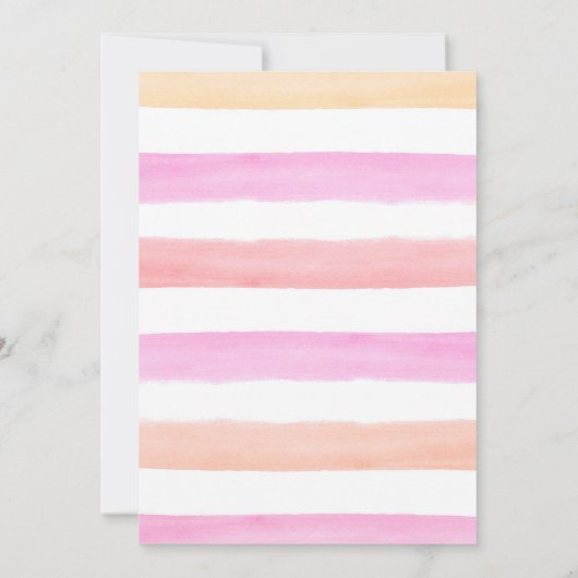 Popsice Cream Birthday Summer Pool Party Kaart (Achterkant)