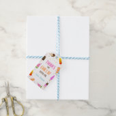 Popsice Cream Confetti Dank u Labels geven Cadeaulabel (Met Touw)