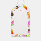 Popsice Cream Confetti Dank u Labels geven Cadeaulabel (Achterkant)