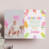 Popsice Cream Hartelijk dank voor de zomerfeest Bedankkaart