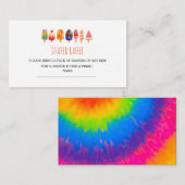 Popsice Crème baby shower diaper raffinage Informatiekaartje (Voorkant / Achterkant)