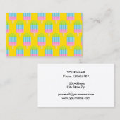 Popsiche crème lollipop-bedrijfskaartsjabloon visitekaartje (Voorkant / Achterkant)