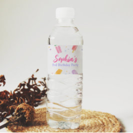 Popsiche Ice Cream Water Bottle Label Summer Party Waterfles Etiket