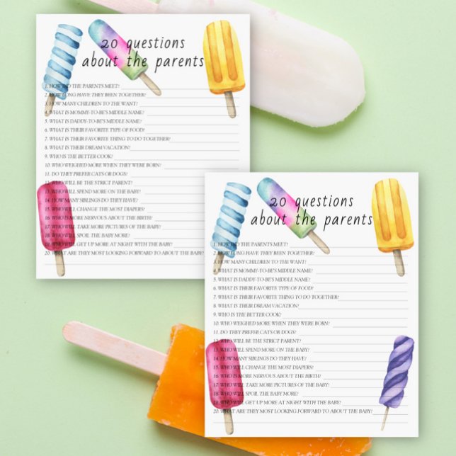 Popsicle - 20 vragen over de ouders (Creator heeft geüpload)