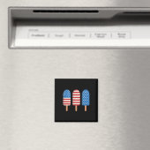 Popsicle Amerikaanse Vlag Patriottische 4e Juli Ki Magneet (Insitu (Vaatwasser))