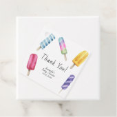 Popsicle Baby Shower Bedankt Bedankjes Labels (In situ)