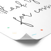 Popsicle Baby shower Bedankt voor uw komst Poster (Hoek)