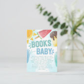 Popsicle Baby shower Boek Aanvraag Informatiekaartje (Staand voorkant)