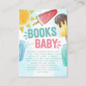 Popsicle Baby shower Boek Aanvraag Informatiekaartje (Voorkant)
