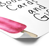 Popsicle baby shower - boeken, kaarten en geschenk poster (Hoek)