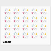 Popsicle Baby shower Dank u Ronde Sticker (Vel)