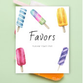 Popsicle baby shower - Favors Poster