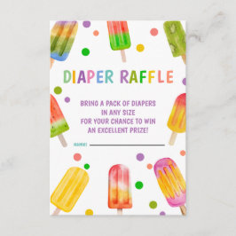 Popsicle baby shower Ice Cream zomerfeest Informatiekaartje