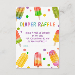 Popsicle baby shower Ice Cream zomerfeest Informatiekaartje