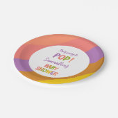 Popsicle baby shower Ice Cream zomerfeest Papieren Bordje (Gekanteld)