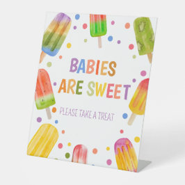 Popsicle baby shower Ice Cream zomerfeest Reclamebord Met Voetstuk