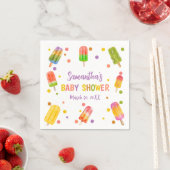 Popsicle baby shower Ice Cream zomerfeest Servet (Insitu)