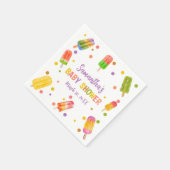 Popsicle baby shower Ice Cream zomerfeest Servet (Hoek)