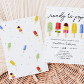 Popsicle Baby shower Kaart