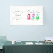 Popsicle Baby shower klaar om te Poppen Welkom Spandoek (Beurs)