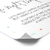 Popsicle Baby shower Late Night Luiers Poster (Hoek)