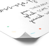 Popsicle Baby shower Moeder Osa Bar Poster (Hoek)