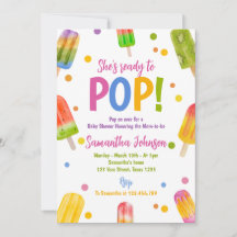 Popsicle baby shower zomerfeest