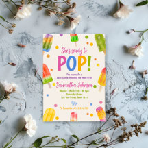 Popsicle baby shower zomerfeestje