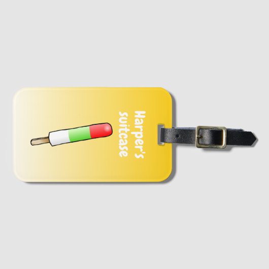 Popsicle Bagage Label (Voorkant (horizontaal))