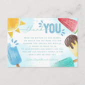 Popsicle bedankbriefje informatiekaartje (Voorkant)