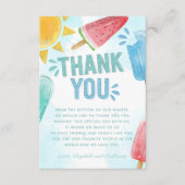 Popsicle bedankbriefje informatiekaartje (Voorkant)