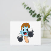 Popsicle bij krachttraining met halters briefkaart (Staand voorkant)