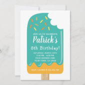 Popsicle Birthday Invitation Kaart (Voorkant)