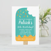 Popsicle Birthday Invitation Kaart (Staand voorkant)