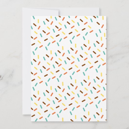 Popsicle Birthday Invitation Kaart (Achterkant)