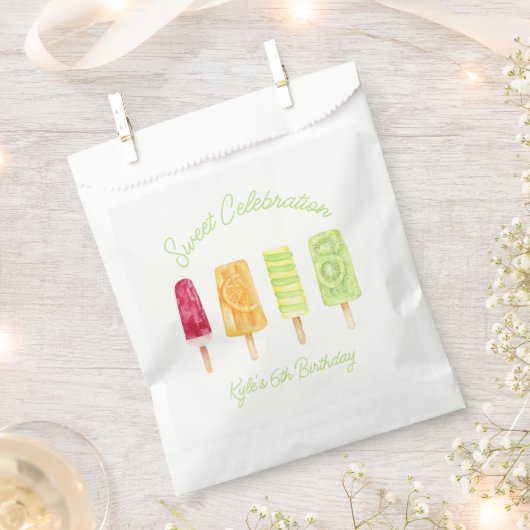 Popsicle Birthday Party Bedankzakje (Geknipt)