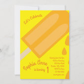 Popsicle Birthday Party Kaart (Voorkant)
