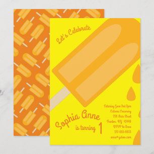 Popsicle Birthday Party Kaart