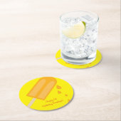 Popsicle Birthday Party Ronde Kartonnen Onderzetter (Insitu)