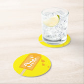 Popsicle Birthday Party Ronde Kartonnen Onderzetter (Insitu)