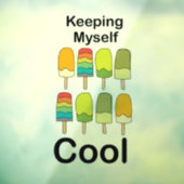 Popsicle Blijf Koel Zomer Restaurant Raamsticker (Vel 3)