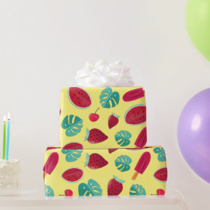 Popsicle, Cherry, aardbei en watermeloen Cadeaupapier