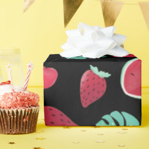 Popsicle, Cherry, aardbei en watermeloen Cadeaupapier