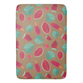 Popsicle, Cherry, aardbei en watermeloenen Badmat (Voorkant Verticaal)