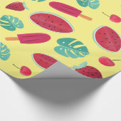 Popsicle, Cherry, aardbei en watermeloenen Cadeaupapier (Hoek)