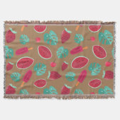 Popsicle, Cherry, aardbei en watermeloenen Deken (Voorkant)