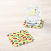 Popsicle, Cherry, aardbei en watermeloenen Kartonnen Onderzetters (Insitu)