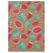 Popsicle, Cherry, aardbei en watermeloenen Klembord (Achterkant)