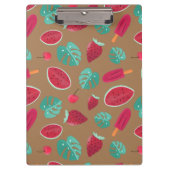 Popsicle, Cherry, aardbei en watermeloenen Klembord (Voorkant)