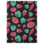 Popsicle, Cherry, aardbei en watermeloenen Klembord (Achterkant)
